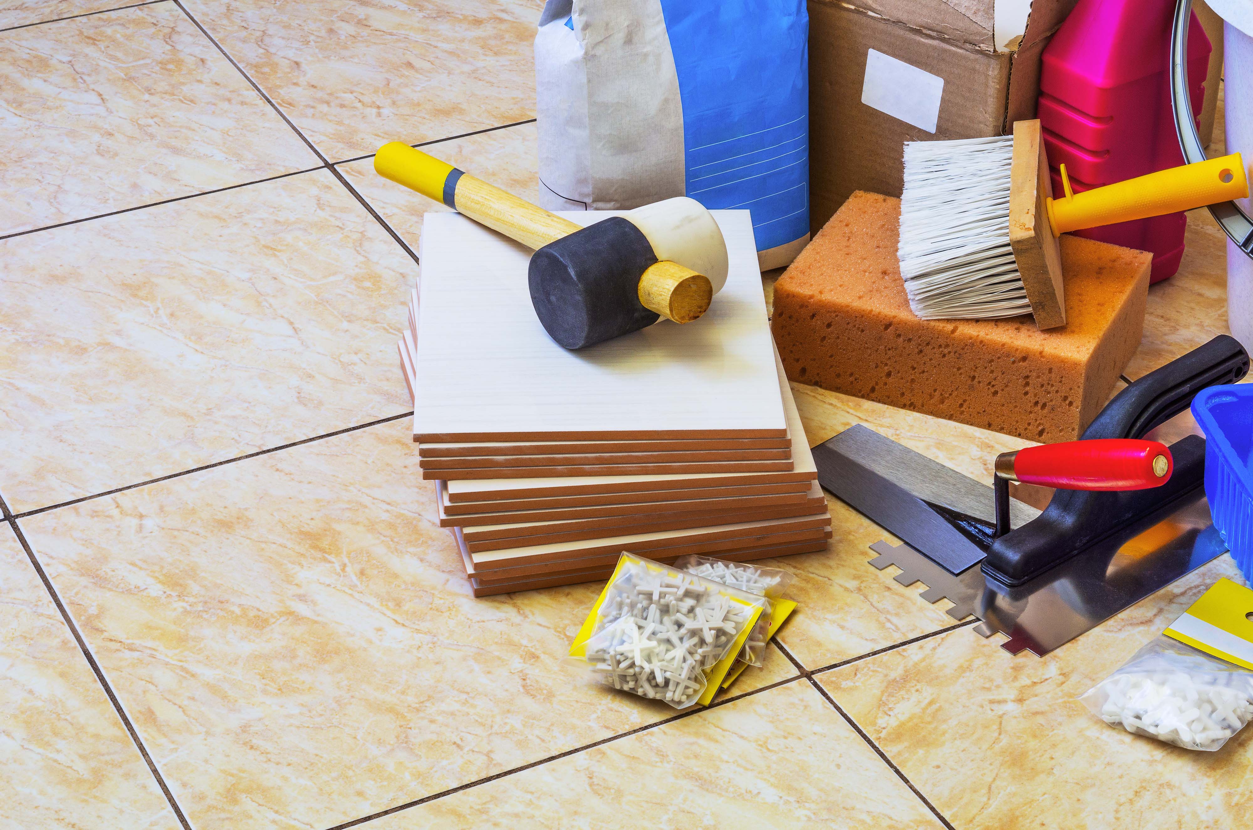 Tools And Materials For Laying Of Tile